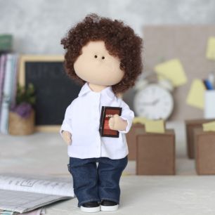 Набор для курса Школьники (мальчик в джинсах и рубашке)_ sd