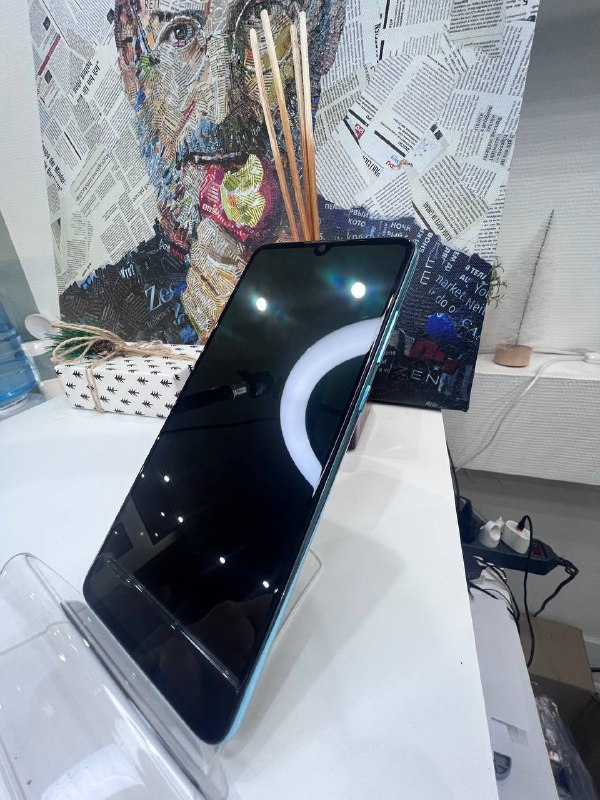 HUAWEI P30 дисплей в рамке оригинал с разбора Голубой