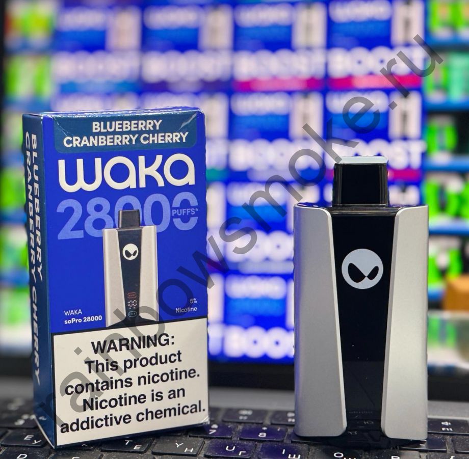 Одноразовая ЭС Waka soPro 28000 - Blueberry Cherry Cranberry