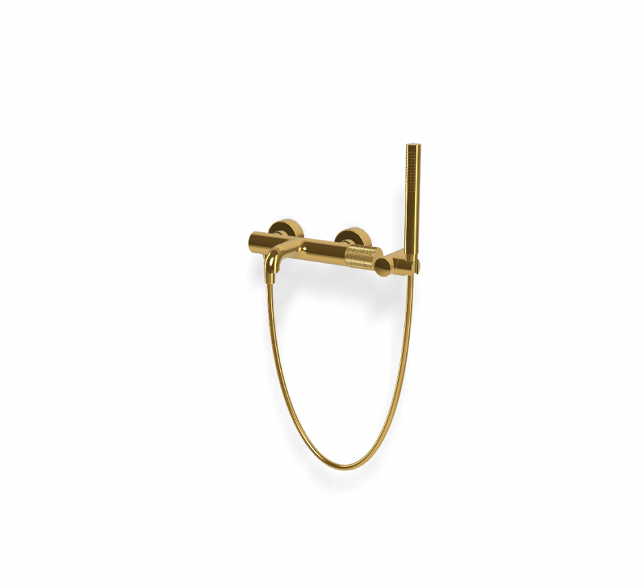 Изображение Fima carlo frattini Spillo Tech смеситель внешнего монтажа с душевым комплектом F3034TNG