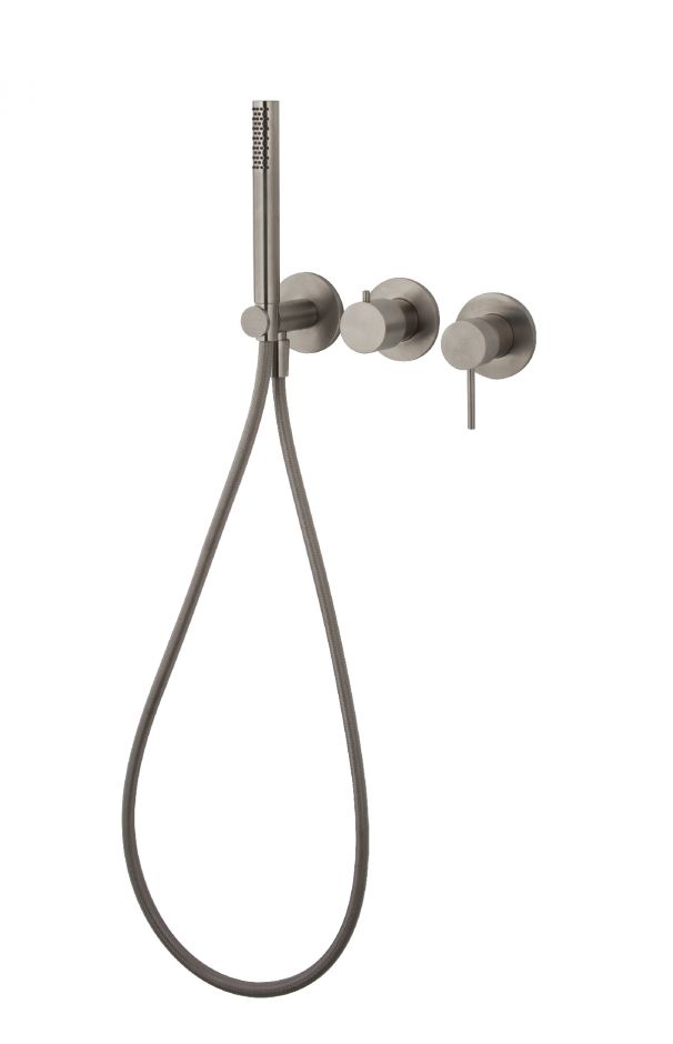 Изображение Смеситель для ванны c душем Fima carlo frattini Spillo steel F3049WX8S