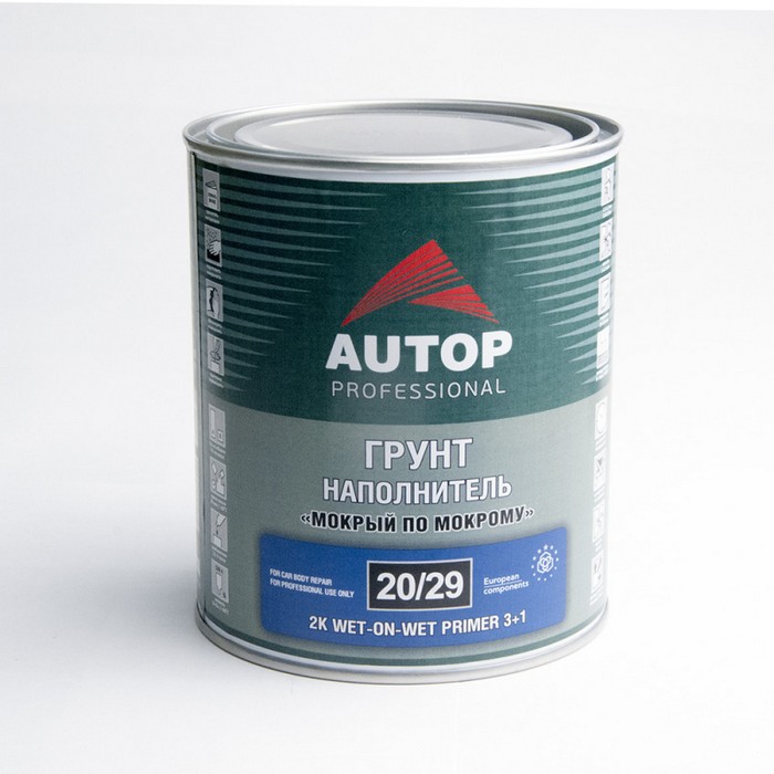 Autop 2K Primer Filler MM 3+1 Грунт-наполнитель, "мокрый по мокрому", серый, объем 1л.
