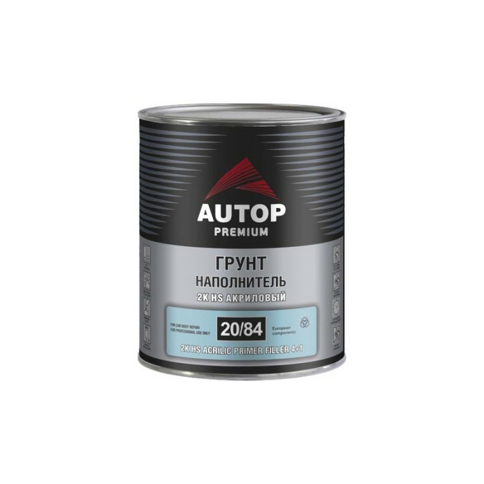 Autop 2K Primer "Premium" Filler HS 4+1 Грунт-наполнитель, черный, объем 1л.