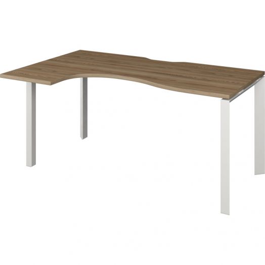 НТМП.П-040.ЛВ Стол эргономичный левый на м/каркасе