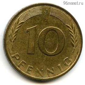 ФРГ 10 пфеннигов 1987 J