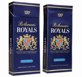 Сигареты — Rothmans ROYALS, 120's. Made in England 80-90х. Редкие. Оригинал