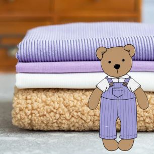 Набор для курса Мишка Топтыжка (мальчик в рубашке и сиреневом комбинезоне)