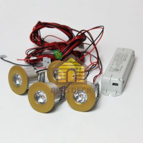 Светодиодная подсветка для хамама золотого цвета