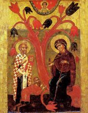 Беседная икона Божией Матери (рукописная)