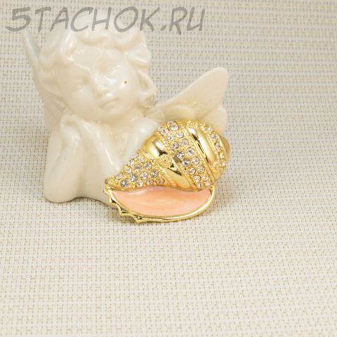 Брошь "Ракушка (Danecraft США)