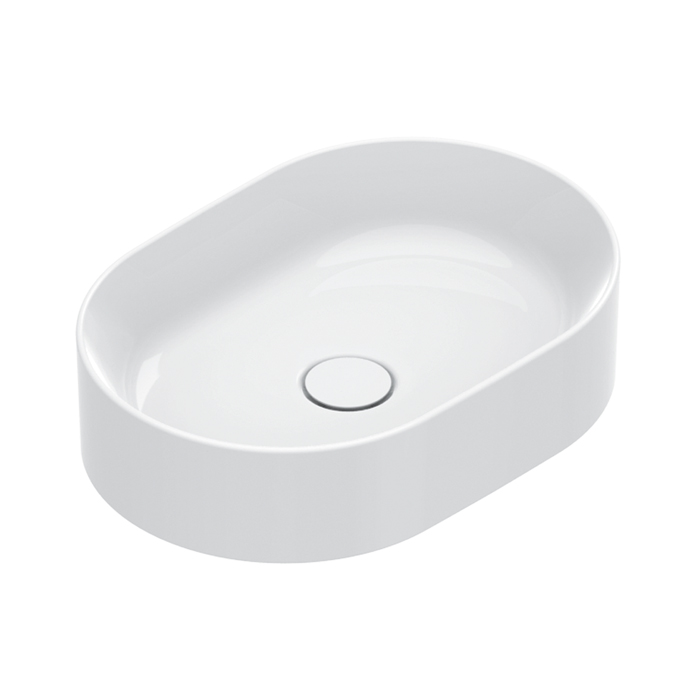 Изображение Раковина настольная Catalano Zero без перелива 50x35 h12 без отв. под смеситель покрытие Cataglaze+ цвет белый глянцевый 122500001