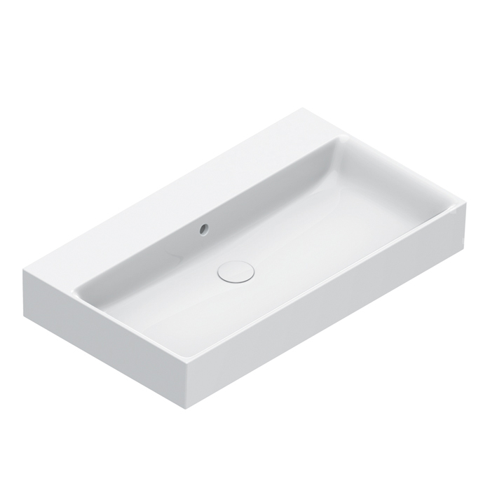 Раковина 80x47 Catalano PREMIUM без отв. под смеситель покрытие Cataglaze+ цвет белый глянцевый 220800001