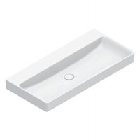 Раковина 100x47 Catalano GREEN без отв. под смеситель покрытие Cataglaze+ цвет белый глянцевый 421000001 схема 1