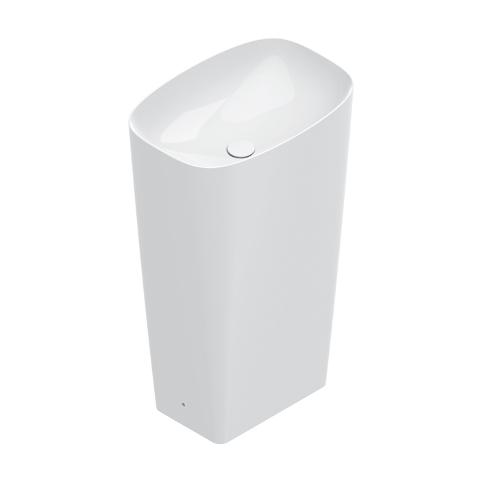 Раковина 55x38 h85 свободностоящая Catalano GREEN слив в пол цвет белый глянцевый 428550001