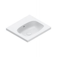 Раковина 50x46 встраиваемая/подвесная Catalano Alvea без отв. под смеситель покрытие Cataglaze+ цвет белый глянцевый 620500001 схема 1