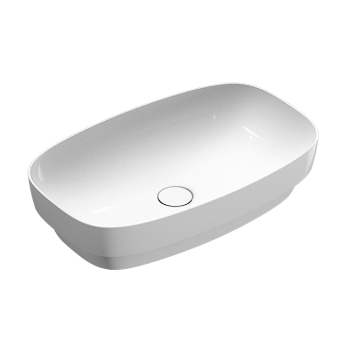 Изображение Раковина 60x38 встраиваемая Catalano Alvea без отв. под смеситель покрытие Cataglaze+ цвет белый глянцевый