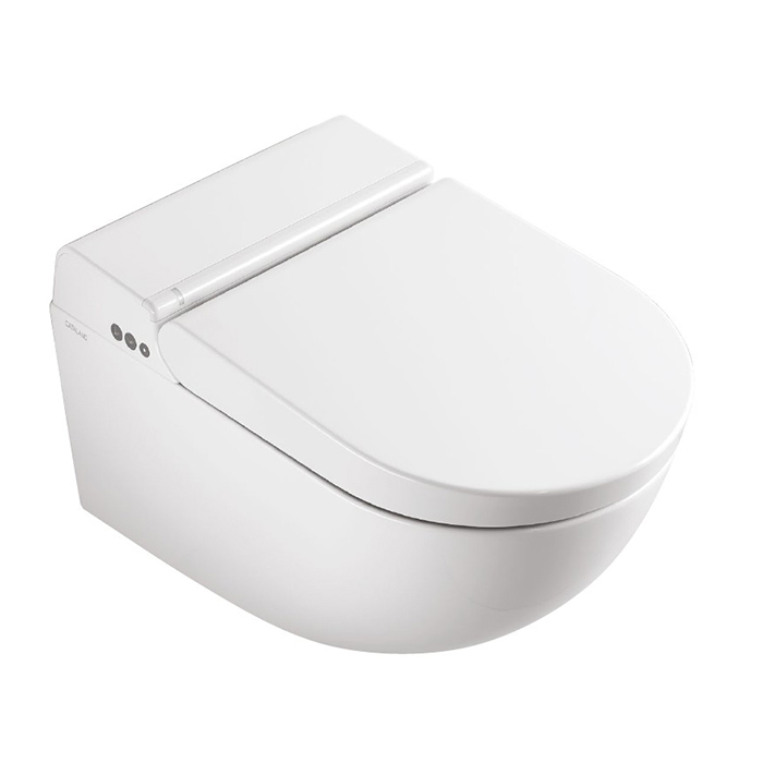 Изображение Унитаз-биде подвесной 59x38 Catalano Cataclean с крышкой покрытие Cataglaze+ белый глянцевый (стар. артикул - 1VS59CCLC00) (состоит из 2-х коробок)