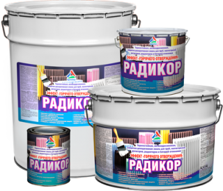 КрасКо Радикор эмаль для радиаторов белый цвет, объем 0.9 кг.