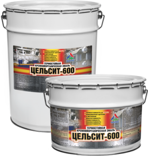 КрасКо Цельсит-600 черный, объем 20 кг.