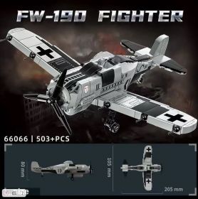 Конструктор немецкий самолет FW-190 Фокке Вульф 503+ деталей