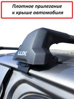Багажник на крышу Toyota FunCargo (компактвен, 1999-2005), Lux City, черные дуги