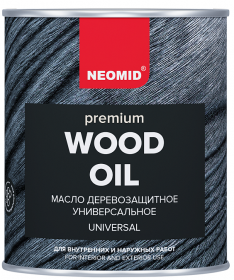 Масло с Натуральным Воском Neomid Premium 0.75л Синий Сапфир Деревозащитное, Износостойкое для Внутренних и Наружных Работ / Неомид.