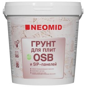 Грунтовка для Плит OSB Neomid 14кг Укрывающая с Антисептическими Добавками / Неомид ОСП.