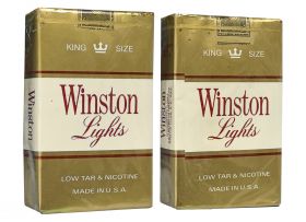 Сигареты — Winston Lights. Made in USA 80-90х. Premium. Редкие. Оригинал