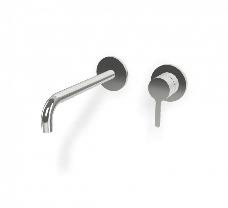 Изображение Cмеситель для раковины для настенного монтажа Fima carlo frattini Snap F3121WLX9 излив 200мм