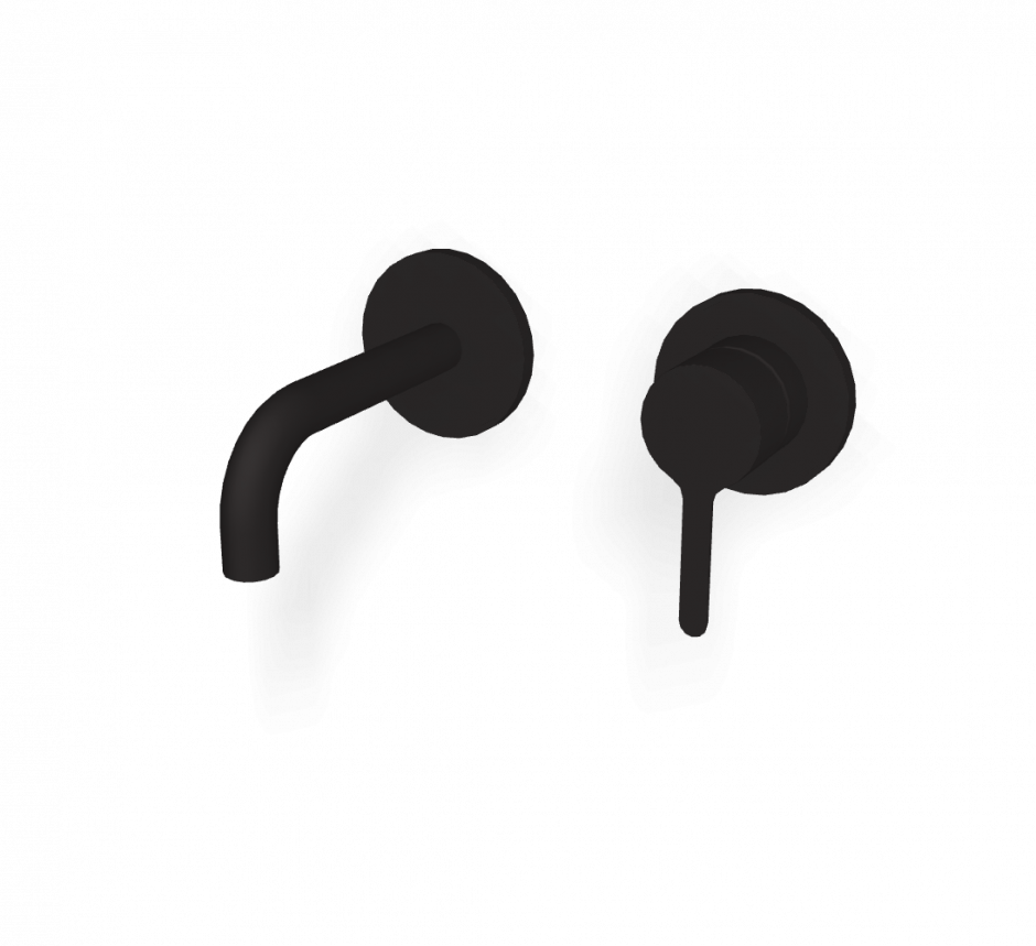 Cмеситель для раковины для настенного монтажа Fima carlo frattini Snap F3121WSX9 излив 120мм ФОТО