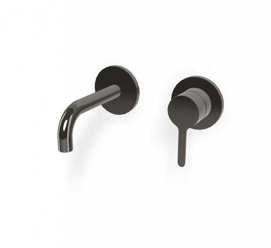 Cмеситель для раковины для настенного монтажа Fima carlo frattini Snap F3121WSX9 излив 120мм схема 5