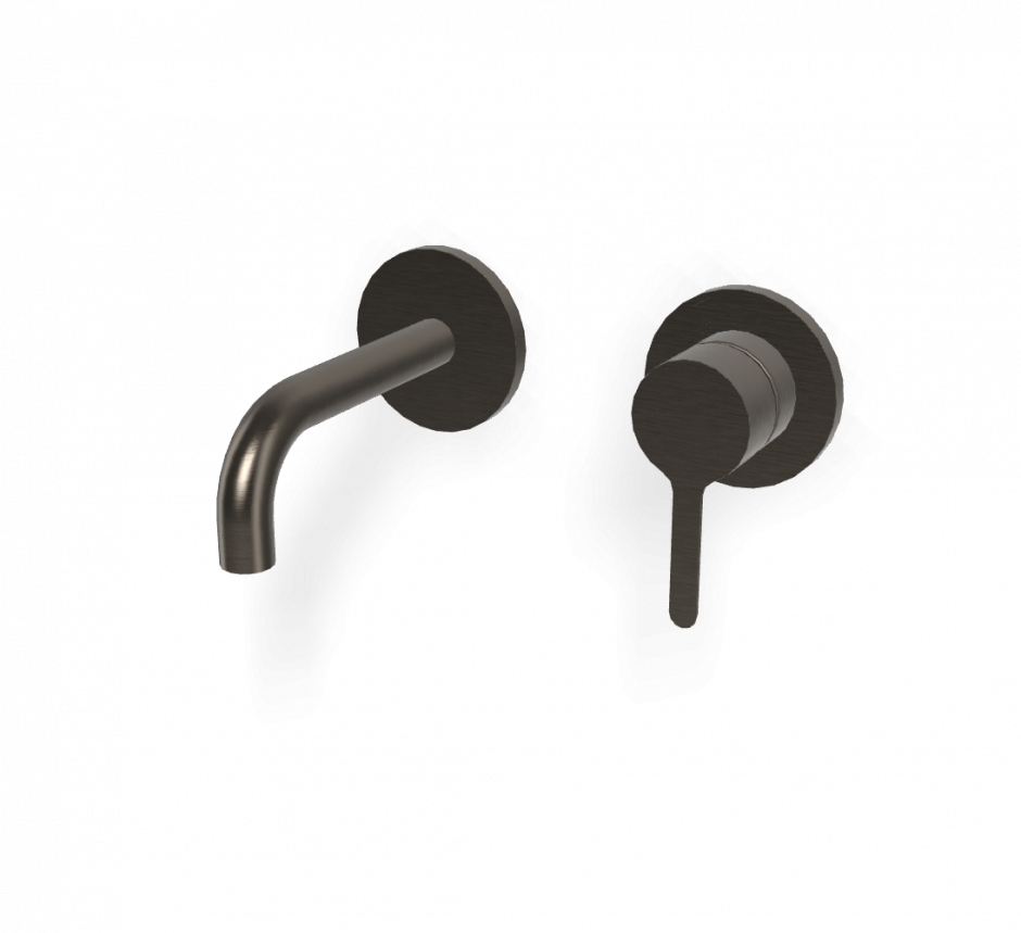 Cмеситель для раковины для настенного монтажа Fima carlo frattini Snap F3121WSX9 излив 120мм ФОТО