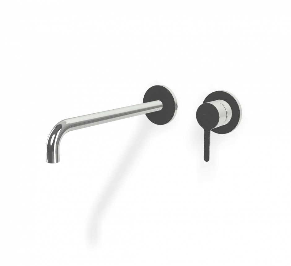 Изображение Cмеситель для раковины для настенного монтажа Fima carlo frattini Snap F3121WZX9 излив 250мм