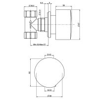 Cмеситель для душа, встраиваемый Fima carlo frattini So F3183N1 схема 2