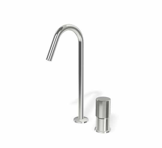 Fima carlo frattini Spillo Tech смеситель для раковины с вращающимся изливом 125мм  F3271TNC схема 13