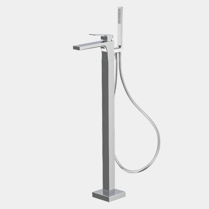 Изображение Напольный смеситель для ванны с переключателем на душ Fima carlo frattini Fit F3384/4N