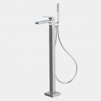 Напольный смеситель для ванны с переключателем на душ Fima carlo frattini Fit F3384/4N схема 1