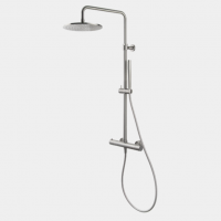 Смеситель для душа термостатический с душевой стойкой Fima carlo frattini Spillo steel F4385/R25S схема 1