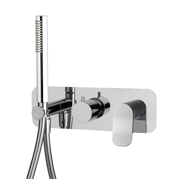 Изображение Встроенный смеситель с душевым комплектом Fima carlo frattini Flo F3819WX2