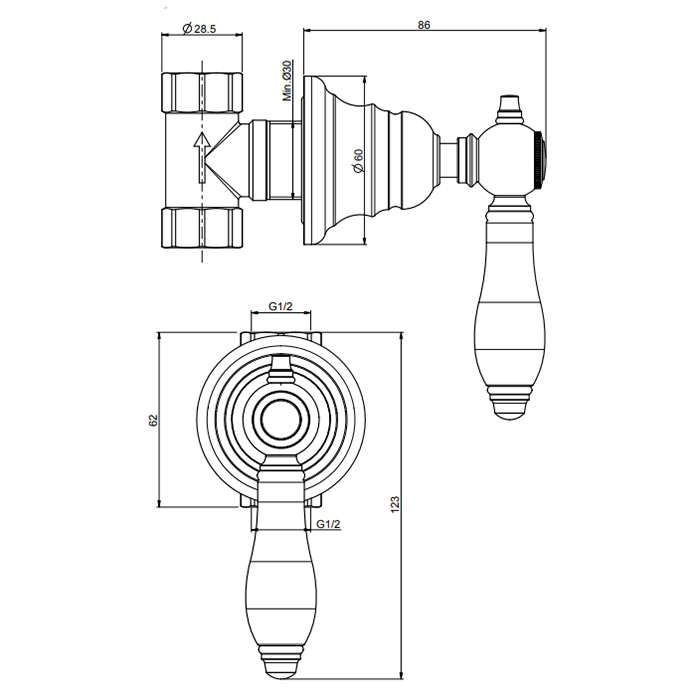 Fima - carlo frattini Запорный вентиль 1/2 F5413/1 ФОТО