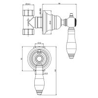 Fima - carlo frattini Запорный вентиль 1/2 F5413/1 схема 2