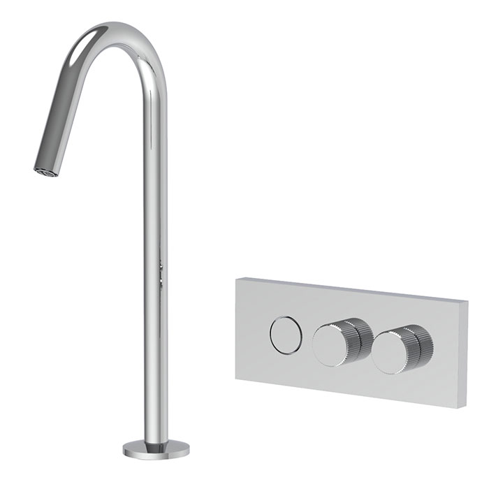 Изображение Смеситель для раковины настенный с изливом для столешницы Fima carlo frattini Switch ON F5951C