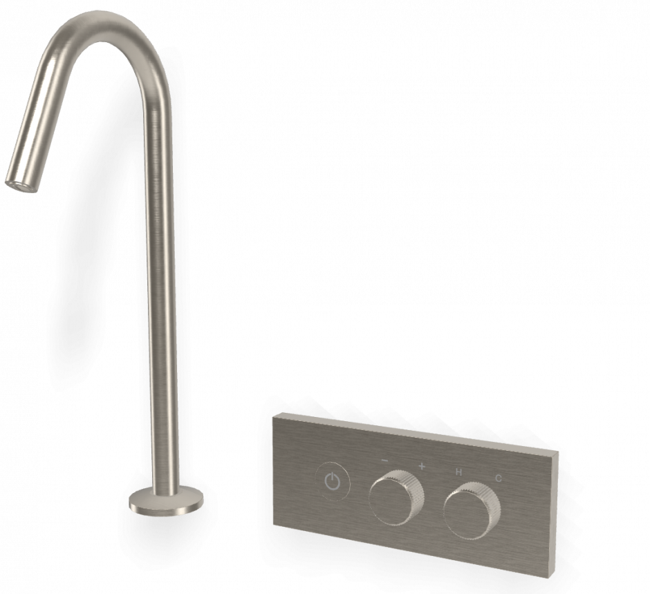 Смеситель для раковины настенный с изливом для столешницы Fima carlo frattini Switch ON F5951C ФОТО