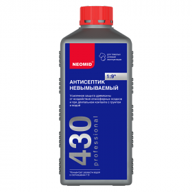 Антисептик-Консервант Neomid 430 ECO 5л Невымываемый, Зеленый, Концентрат (1:9) для Внутренних и Наружных Работ / Неомид 430 Эко