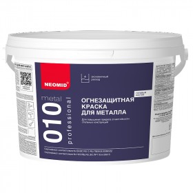 Огнезащитная Краска для Металла Neomid 010 Metal 25кг Белая, Матовая  / Неомид 010