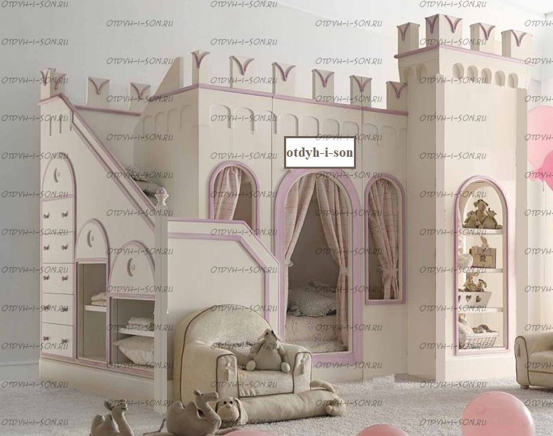 Кровать двухъярусная Замок №33 Wood