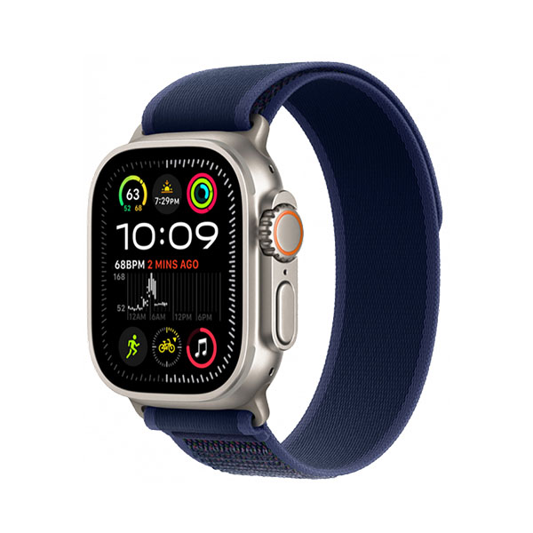 Apple Watch Ultra 2 GPS, 49mm, Natural Titanium + ремешок Trail Loop «Blue»