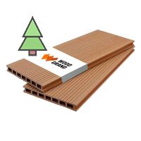 Террасная доска из МПК 200*24 мм WoodGrand цвет: Орех
