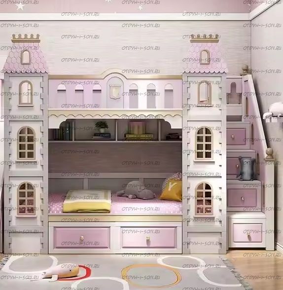 Кровать двухъярусная Замок №12 Wood