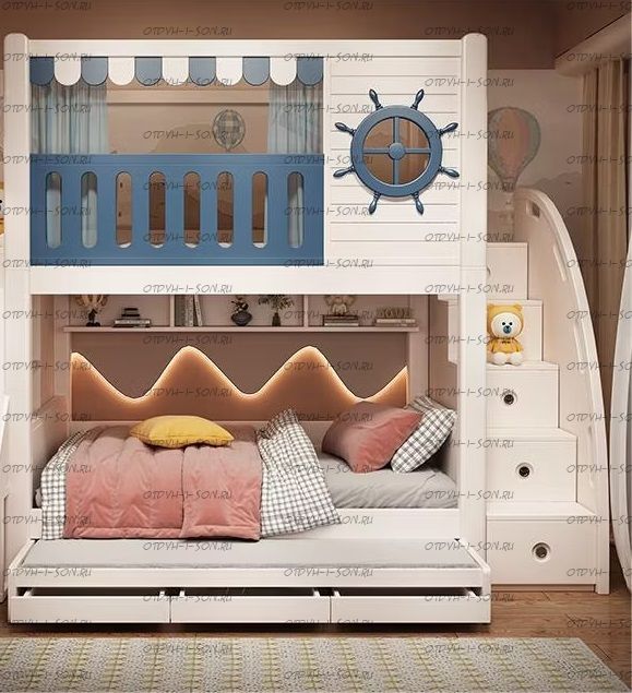 Кровать двухъярусная, Кровать-домик Sky №453